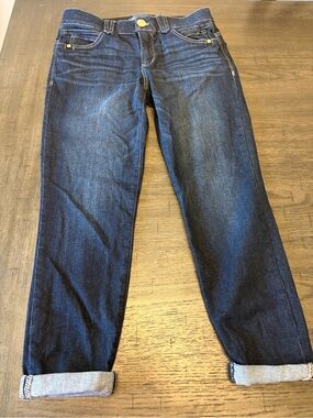 Democracy Women’s Straight Dark Indigo Ankle Jeans